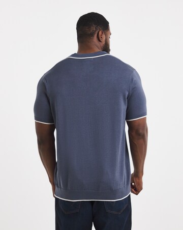 Tipped Knitted Short Sleeve Polo