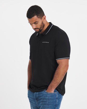 Jack & Jones Fusion Pique 2 Pack Polo - Blue/Black