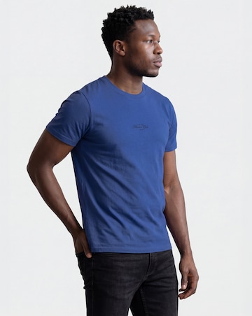 Embroidered T-Shirt-Blue