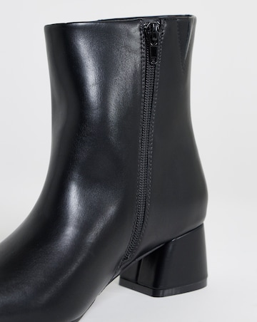 Carmella Block Heel Ankle Boots - Wide Fit (E)