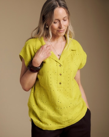 Julipa Broderie Pop Over Top
