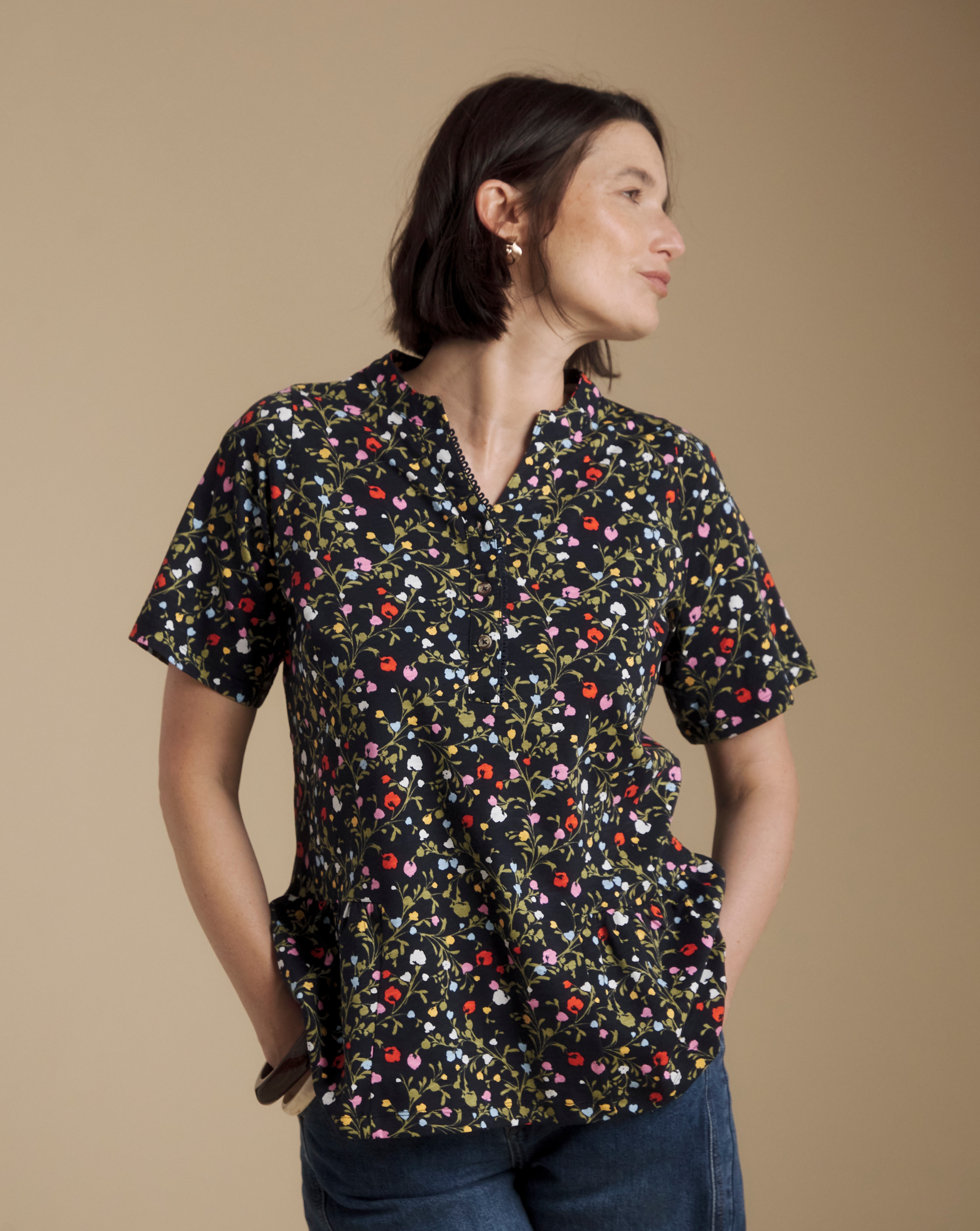 Julipa Frill Placket Top | JD Williams