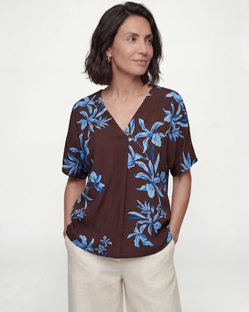 Printed Crinkle Tunic