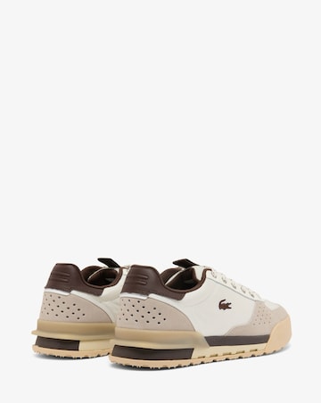 Lacoste Slam Shot Trainers - Off White/Brown