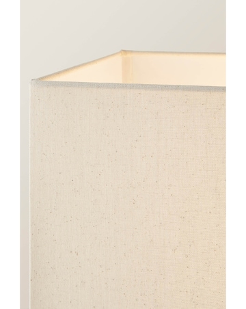 ValueLights Gloria Gold Double Stem Floor Lamp with Rectangular Shade