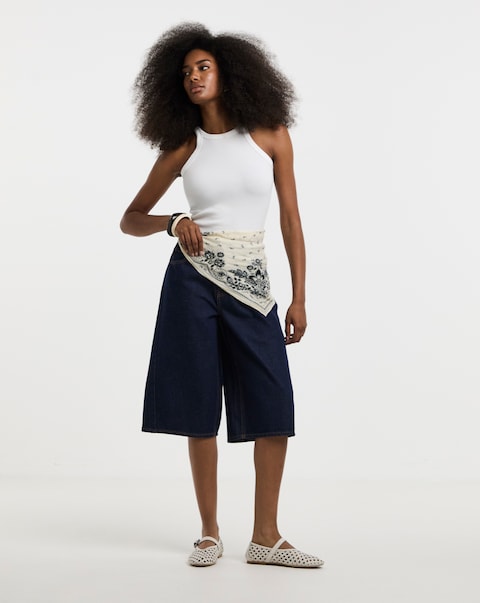 Indigo Denim Culotte