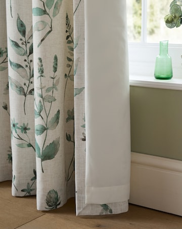 Catherine Lansfield Watercolour Leaves Curtains