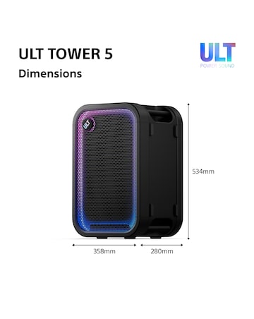 Sony ULT Tower 5 Party Speaker - Black