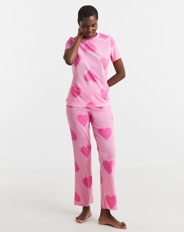 Simply Be Value Heart Print Pyjama Set