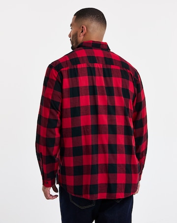 Jack & Jones Gingham Check Shirt - Red/Black