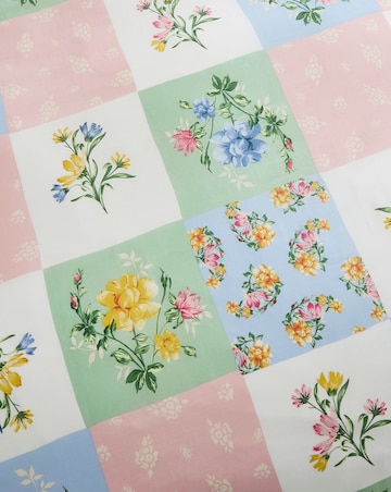 Patchwork Cotton Blend Reversible Duvet Cover Set