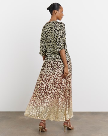 Joanna Hope Metallic Animal Dress