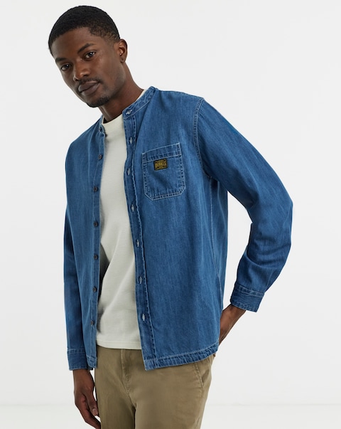 Grandad Denim Overshirt