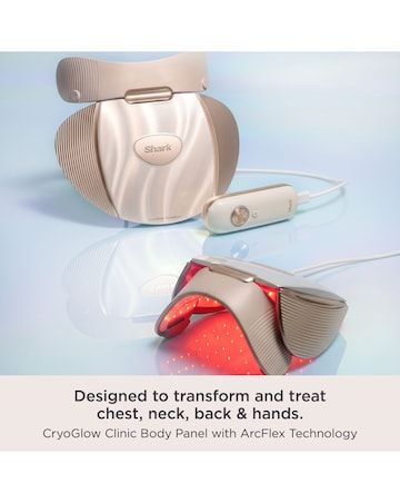 CryoGlow Clinic 360 Contrast LED Face & Neck Mask FW575UKGD1 Champagne