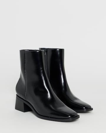 Lana Square Toe Ankle Boots - Wide Fit (E)