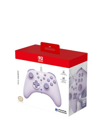 HORI HORIPAD Turbo Wired Controller for Nintendo Switch 2 - Cozy Lavender