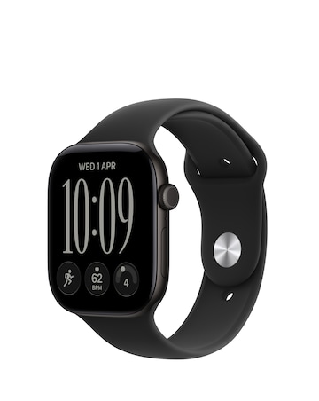Apple Watch Series 12 GPS + Cellular 46mm - Black Aluminium/Black Sport - M/L