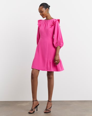 Joanna Hope Frill Shoulder Dress