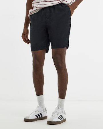Linen Blend Elasticated Drawcord Short
