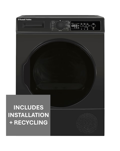 Russell Hobbs 12 Series RH8HPTD1E12AN 8kg Heat Pump Tumble Dryer + Install