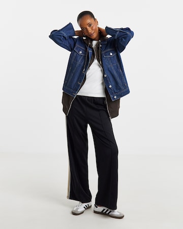 Chocolate Longline Zip Up Hoodie