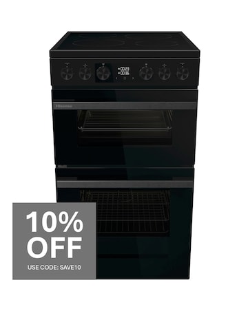 Hisense HDCEC5C10B 50cm Electric Double Cooker - Black