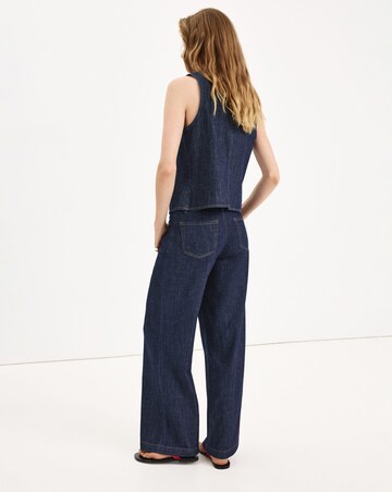 Mango Wide Leg Rinse-Wash Jeans