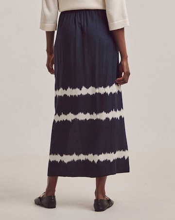 Anthology Printed Linen Wrap Skirt