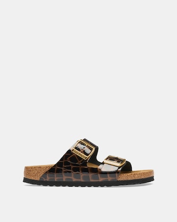 Birkenstock Arizona Natural Leather Mule Sandals - Standard Fit