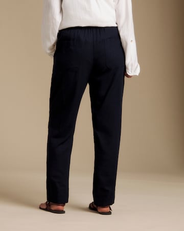 Julipa Petite Tapered Linen Trousers