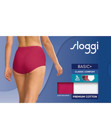 Sloggi (3 Pack) Tai High Leg Knickers Pink Multi