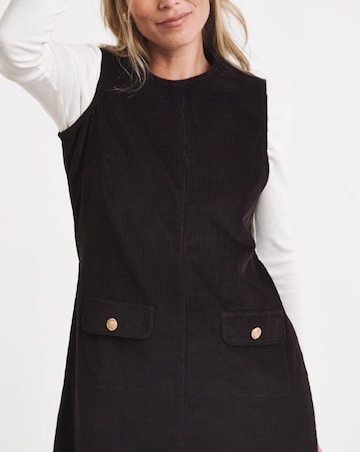 Chocolate Cord Mod Dress