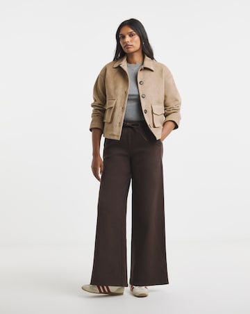 Chocolate Wide Leg Jogger Jean