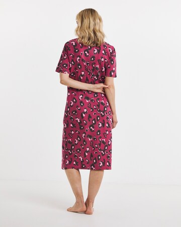 Pretty Secrets (2 Pack) Value Nighties Leopard/Burgundy