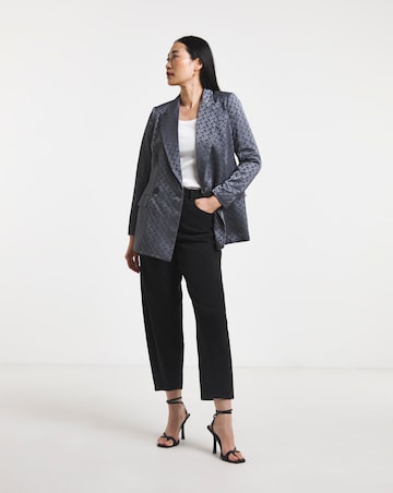 Geo Jaquard Satin DB Blazer