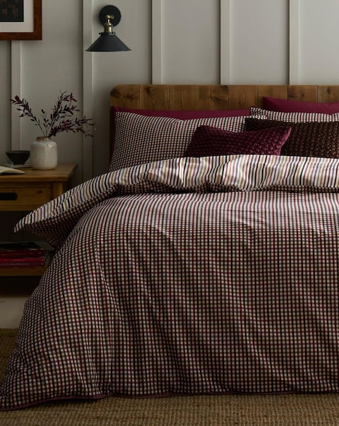 Appletree Micro Check Duvet Cover Set