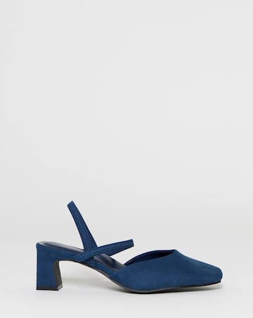 Lita Slingback Block Heel Shoes - Wide Fit (E)