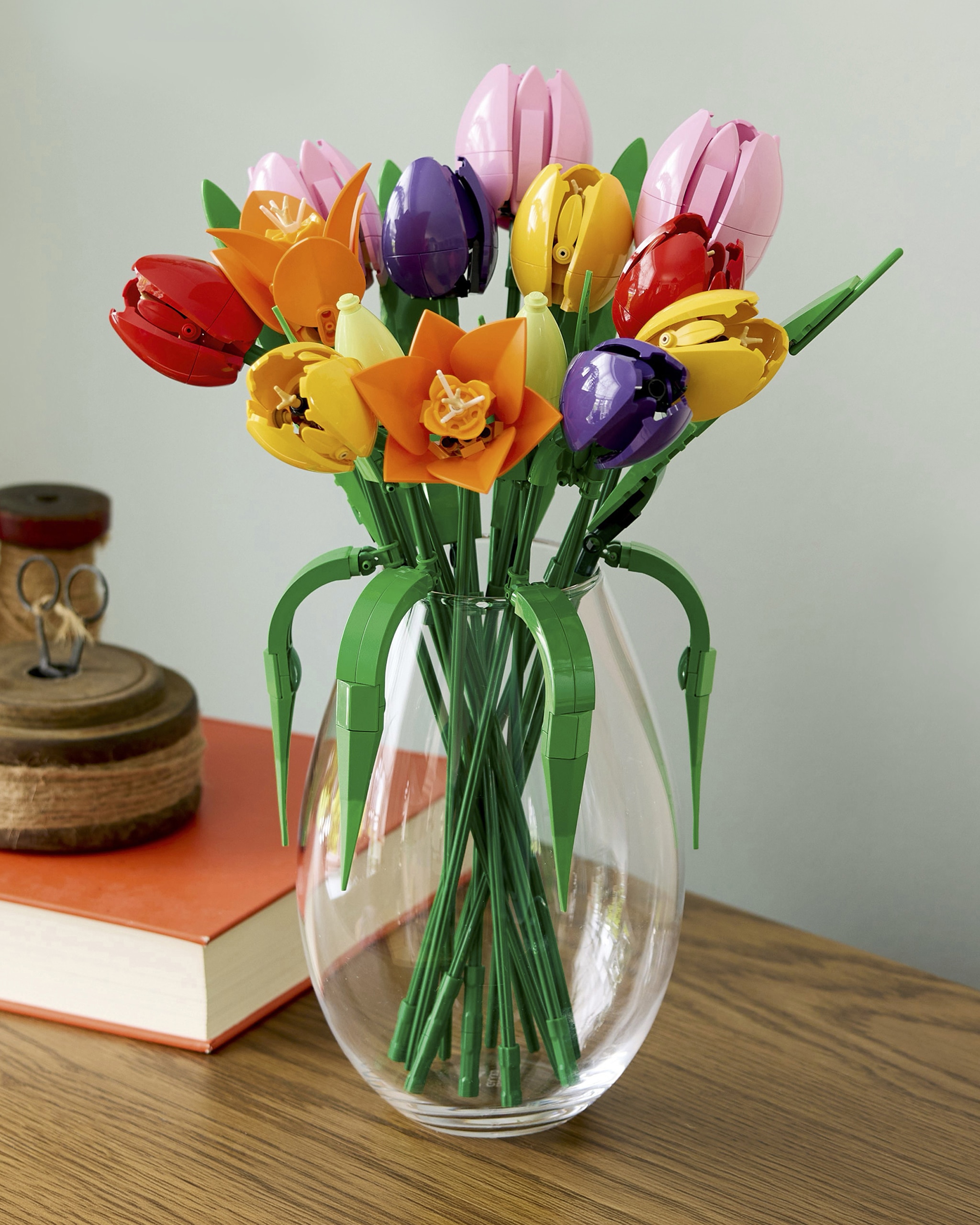 LEGO® flowers in a vase.