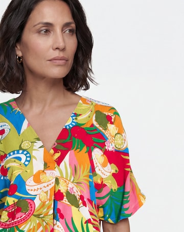Printed Crinkle Tunic