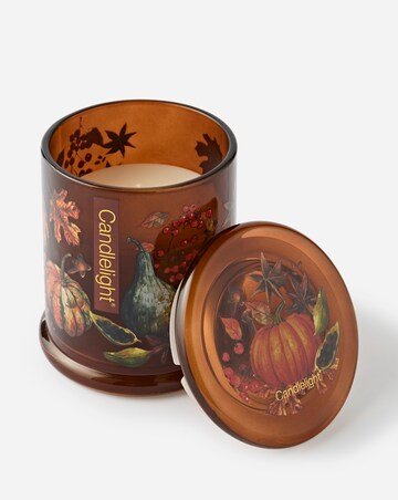 Spiced Pumpkin Large Glass Lidded Candle