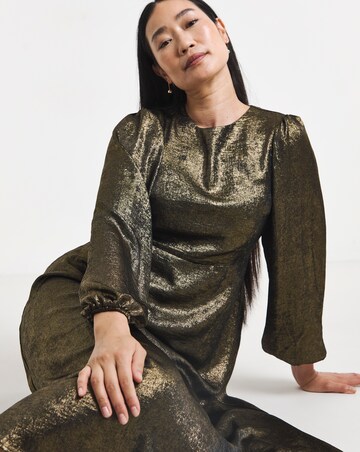 Foil Maxi Tea Dress