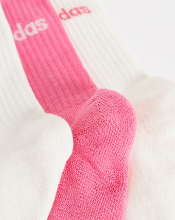 adidas 3 Pack Linear Logo Crew Socks
