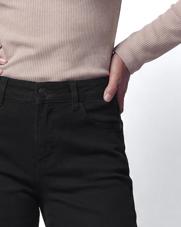 24/7 Black Straight Leg Jeans