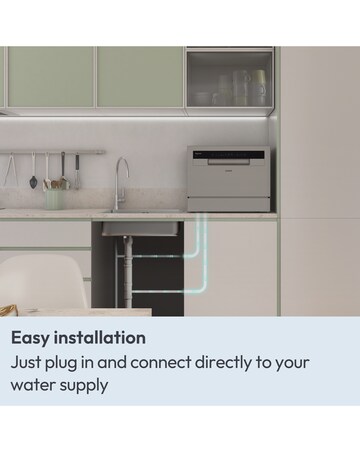 Candy Rapido Table Top Dishwasher- Graphite + Installation