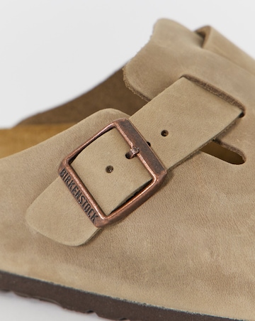 Birkenstock Classic Oiled Leather Boston Clogs - Tabacco Brown