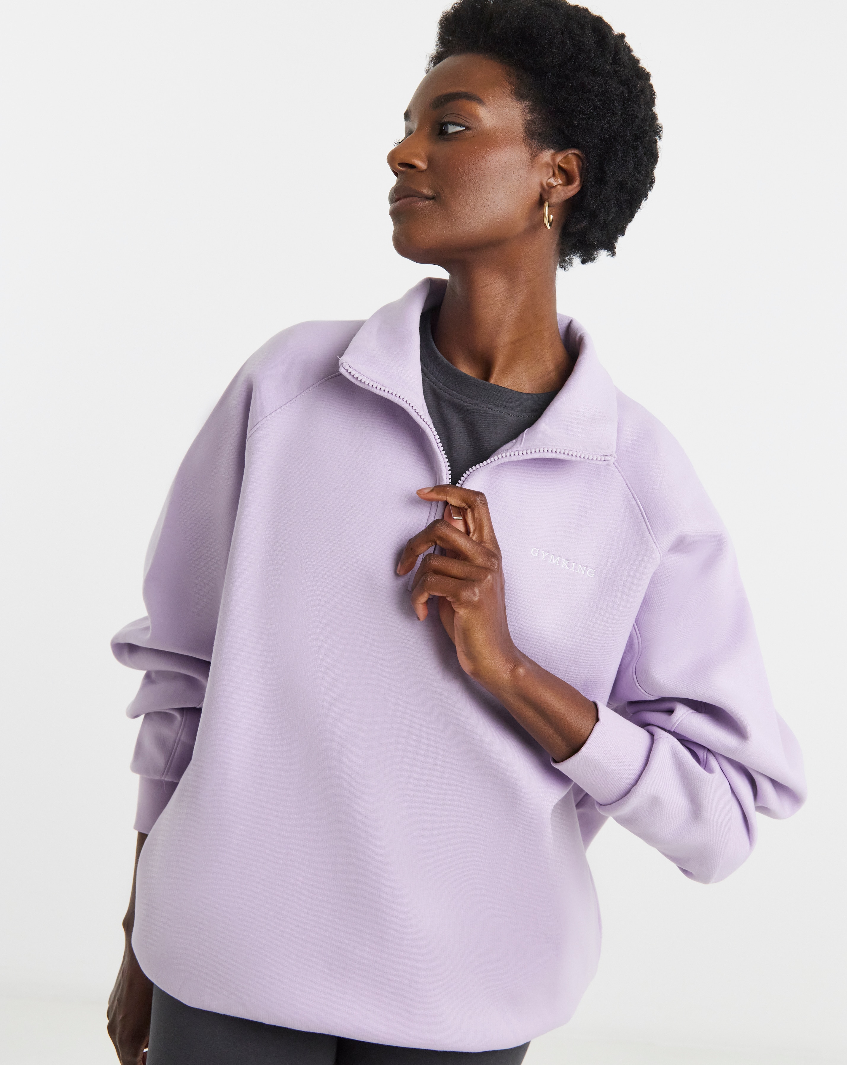 Sweaty Betty Sand Wash Funnel Neck Half Zip | JD Williams