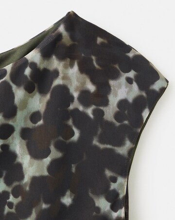 Mango Asymmetric Printed Top