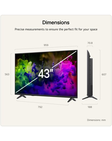 LG 43QNED7EB3C 43in QNED evo AI 4K Smart TV