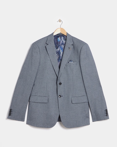 Lewis Blue Puppytooth Suit Jacket