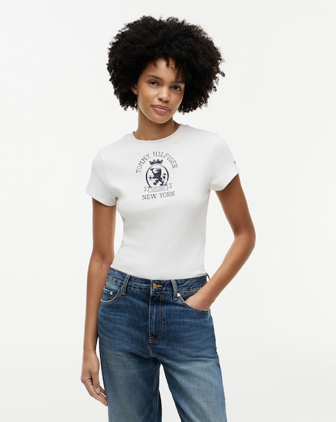 Tommy Hilfiger Garment Dye Crest Tee